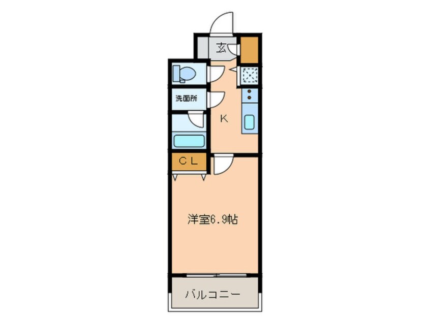 間取図 La Douceur放出