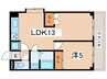 エール阿倍野元町 1LDKの間取り