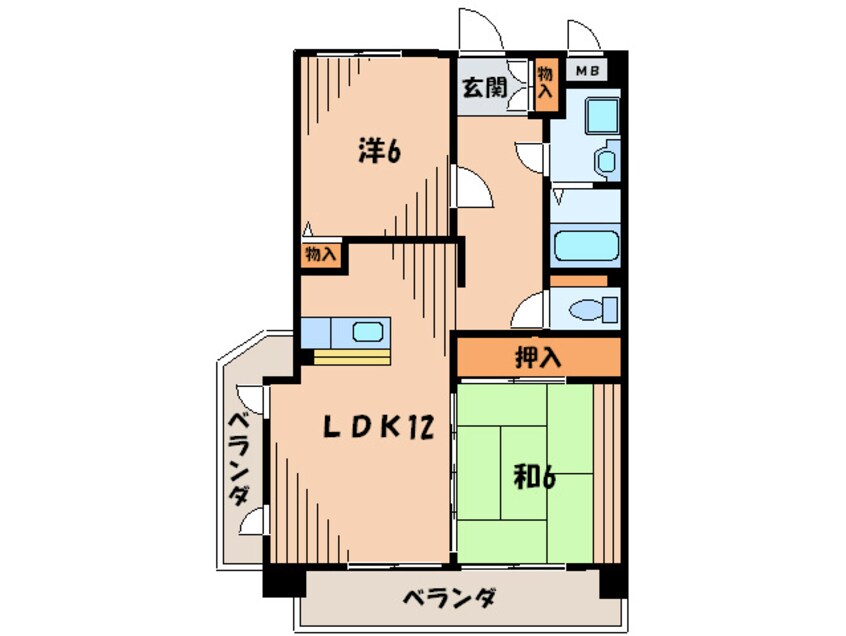 間取図 シャト－長洲