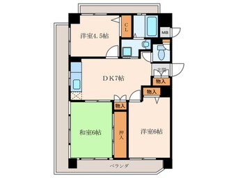 間取図 シャト－長洲