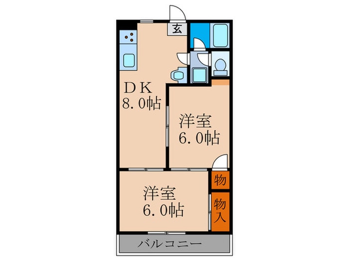 間取り図 グランドコーポ