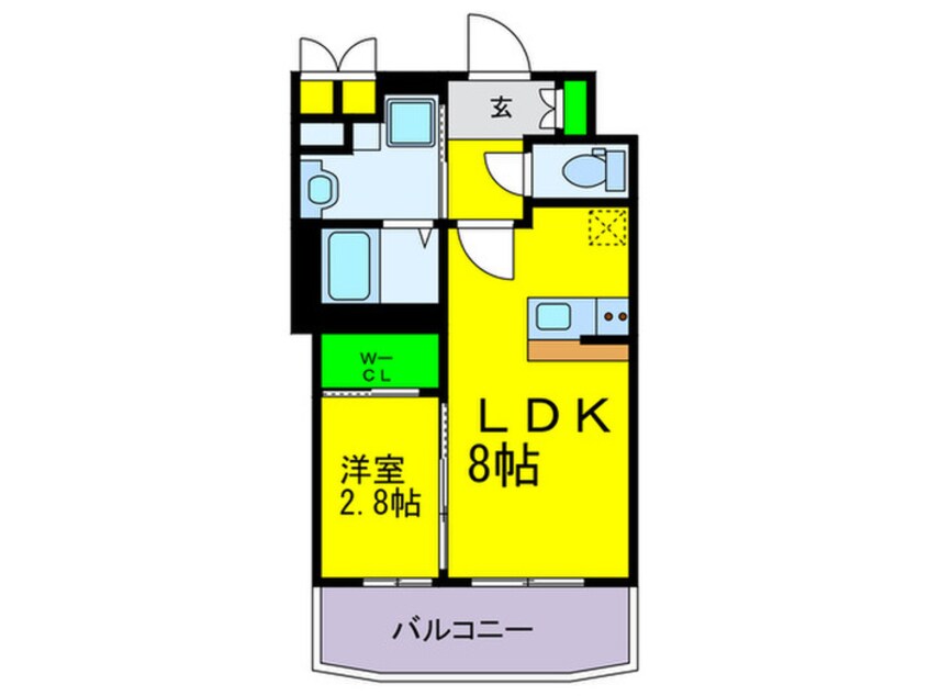 間取図 レジデンス難波南