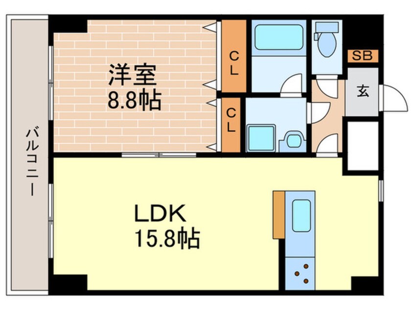 間取図 MAIN STAGE The Nishinomiya