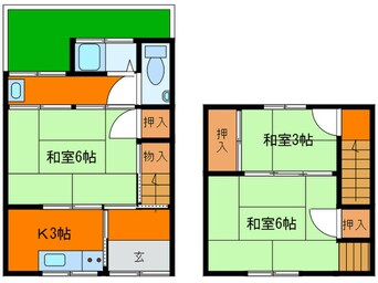 間取図 今北テラスハウス北