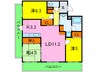 ア－バン甲南 3LDKの間取り