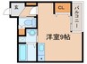るぽ栗山 1Rの間取り
