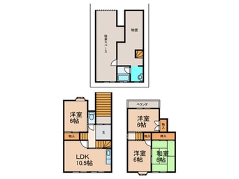 間取図 招提元町四丁目戸建