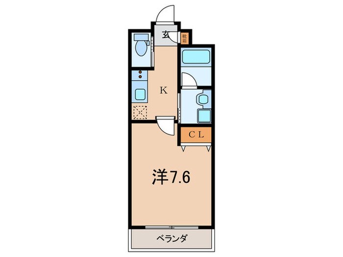 間取り図 ﾍﾞﾗｼﾞｵ京都西院ｳｴｽﾄｼﾃｨ(106)