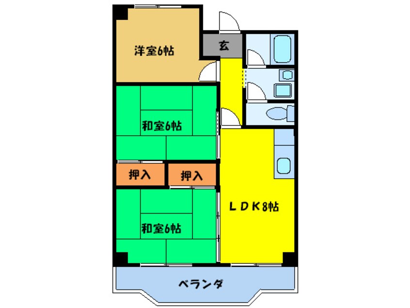 間取図 新栄プロパティ－軽里