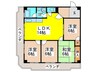 新栄プロパティ－軽里 4LDKの間取り