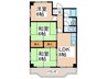 新栄プロパティ－軽里 3LDKの間取り
