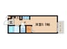 セジュ－ル比叡 1Kの間取り