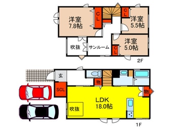 間取図 サンリーフⅡ-B号地