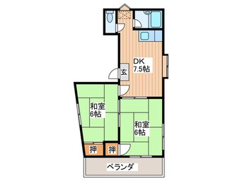 間取図 ロイヤルハイム楠根