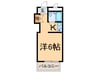 須磨浦ドミトリー 1Kの間取り