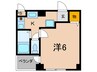 シャトレ六甲 1Kの間取り