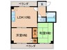 ハイツ三喜屋 2LDKの間取り