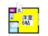 三国ケ丘ＭＴハイツ 1Rの間取り