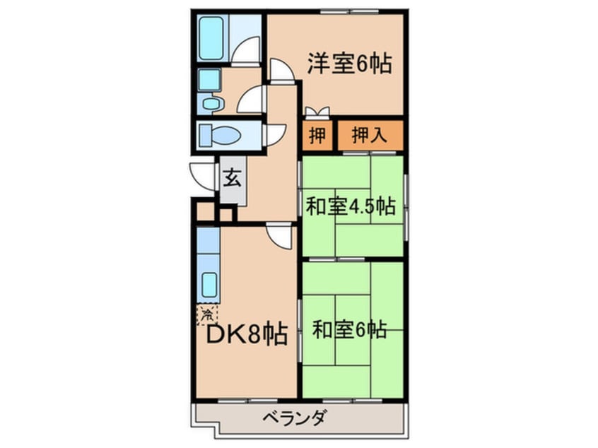 間取図 ウアクエレ
