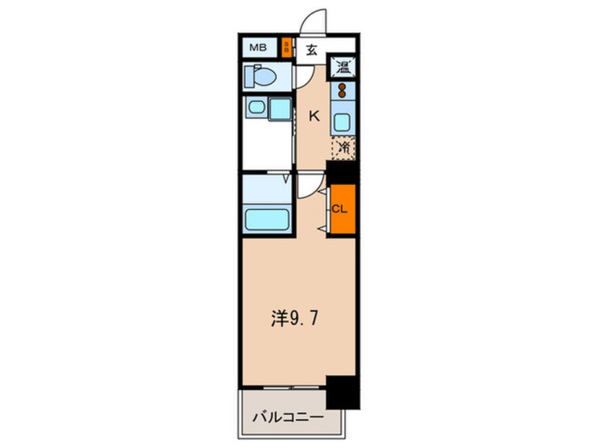 間取図 アドバンス三宮Ⅲリンクス(407)