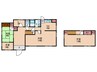 泉南市信達市場貸家 4DK+Sの間取り