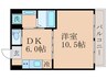 桃栄マンション 1DKの間取り