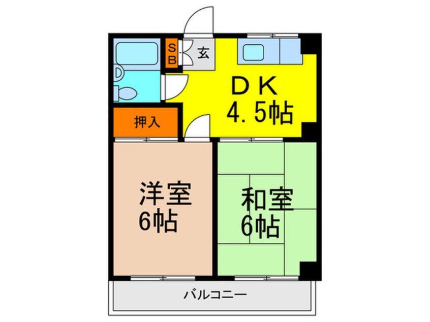 間取図 豊中めぐみハイツ
