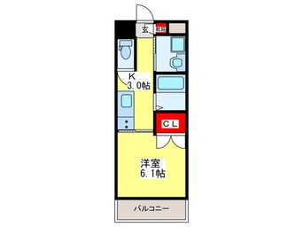 間取図 マンスフィールド桃谷