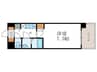 ｱｽｳﾞｪﾙ京都壬生EAST(203) 1Kの間取り