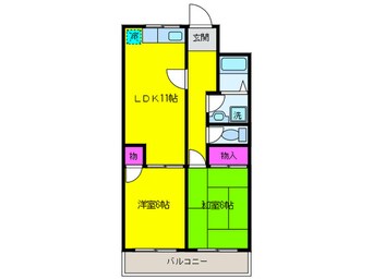 間取図 サンデュー和泉砂川