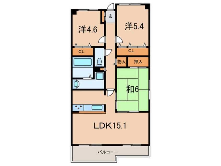 間取図 深江駅前ビル(408)