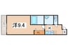 フジパレス杭全 1Kの間取り