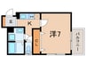 Ｓ　Ａｐｔ．王居殿Ⅲ 1Kの間取り