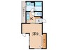 Ｓ　Ａｐｔ．王居殿Ⅲ 1Kの間取り