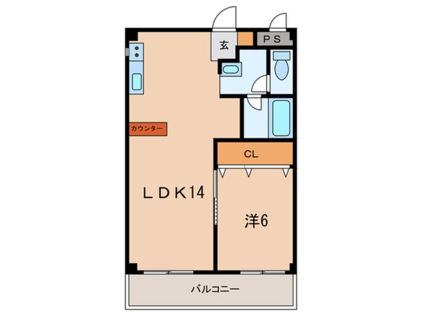 間取図 プラザ学園南