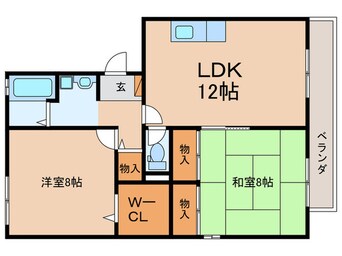 間取図 ヴィラ京田辺