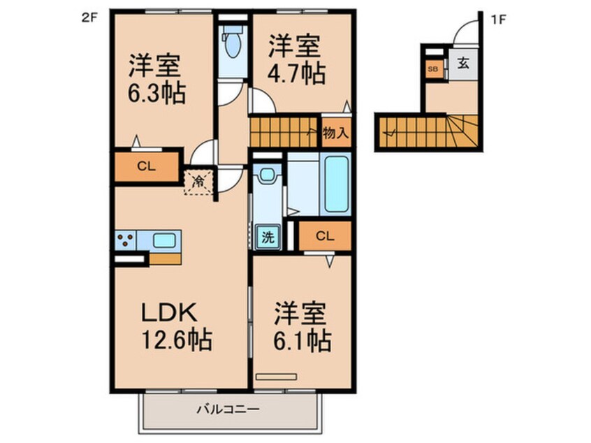 間取図 キングス ヒルズ