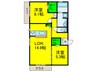 アーバンクロス 2LDKの間取り