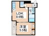仮)フジパレス岸和田下松 1LDKの間取り