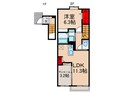 パルティール　ｄｅｕｘの間取図