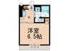 山坂パークホーム 1Kの間取り