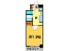 スワンズ京都油小路(204) 1Kの間取り