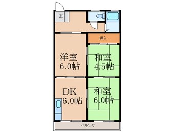 間取図 江坂聚楽マンション