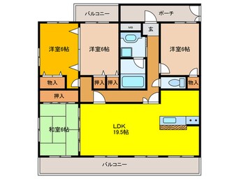 間取図 ドミール岸田