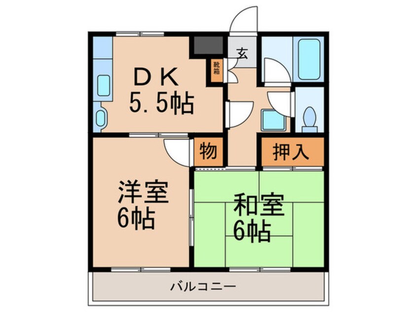 間取図 コープアトラス(408)