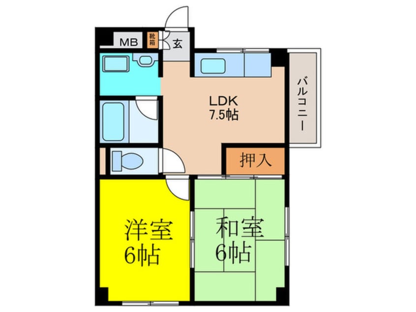 間取図 シャトー大塚