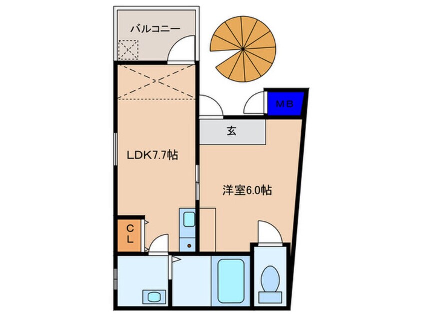 間取図 ラチチュード天七