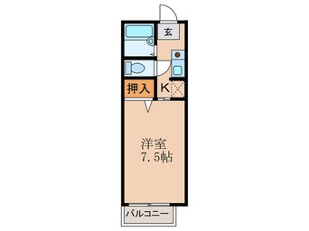 間取図 サニ－ハイツ中川Ｃ棟