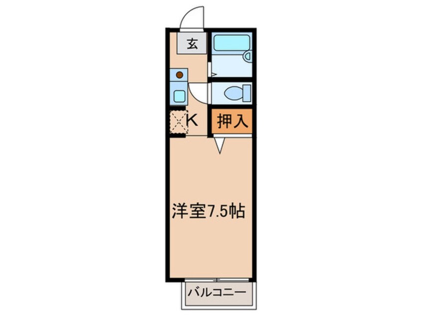 間取図 サニ－ハイツ中川Ｃ棟