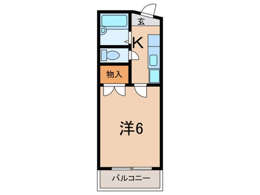 間取図 リバティ－稲野